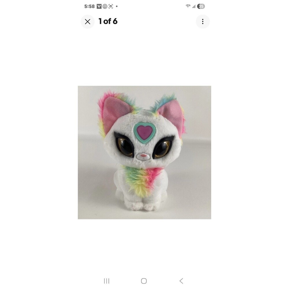 My Fuzzy Friends Magic Whispers Luna Plush Secret Phrases Sounds Interactive Pet
